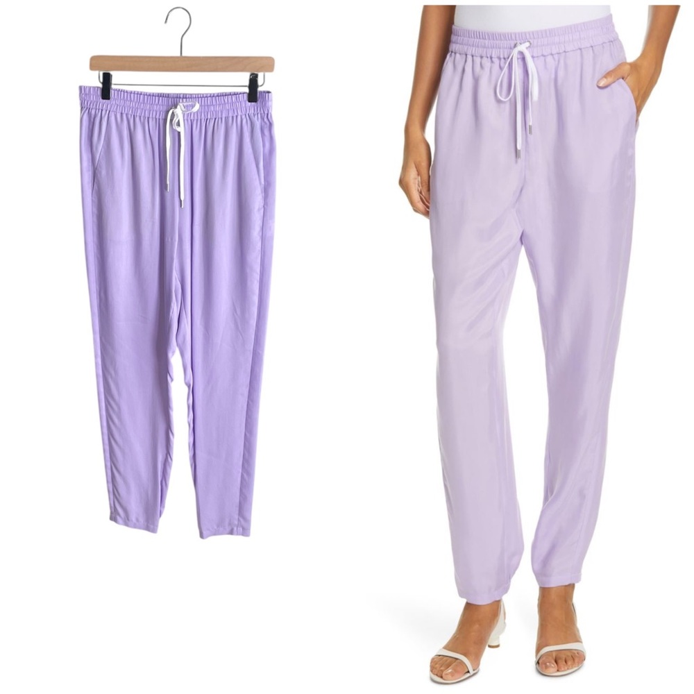 Tibi Crispy Pull-on Joggers Lilac Purple